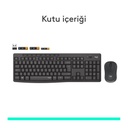 LOGITECH MK295 Q TR SESSİZ KABLOSUZ KLAVYE MOUSE SET SİYAH 920-009804