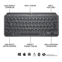 LOGITECH MX KEYS MINI Q TR KLAVYE SİYAH 920-010504