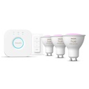Philips Huewca 4.2W GU10 Renkli Spot Akıllı Ampul 3'lü Kumandalı Başlangıç Seti