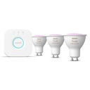 Philips Huewca 4.2W GU10 Renkli Spot Akıllı Ampul 3'lü Başlangıç Seti