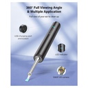 BEBIRD T5 3MP KAMERA 3.5MM LENS ŞARJLI WIFI GÖRÜNTÜLÜ KULAK TEMİZLEYİCİ SİYAH RENK