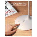 TaoTronics DL1004 Esnek Parlaklık Ayarlı 3 Renk LED Beyaz Masa Lambası