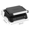Tefal SuperGrill 3in1 6 Dilim Kapasiteli 2000 Watt Barbekü Izgara ve Tost Makinesi - Siyah